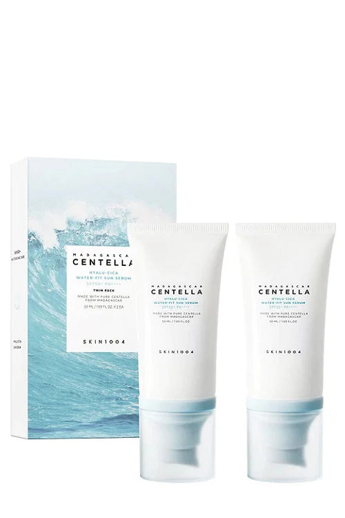 Skin1004 Hyalu-Cica Water-Fit Sun Serum SPF 50+ PA++++ Twin Pack 2 x 50ml