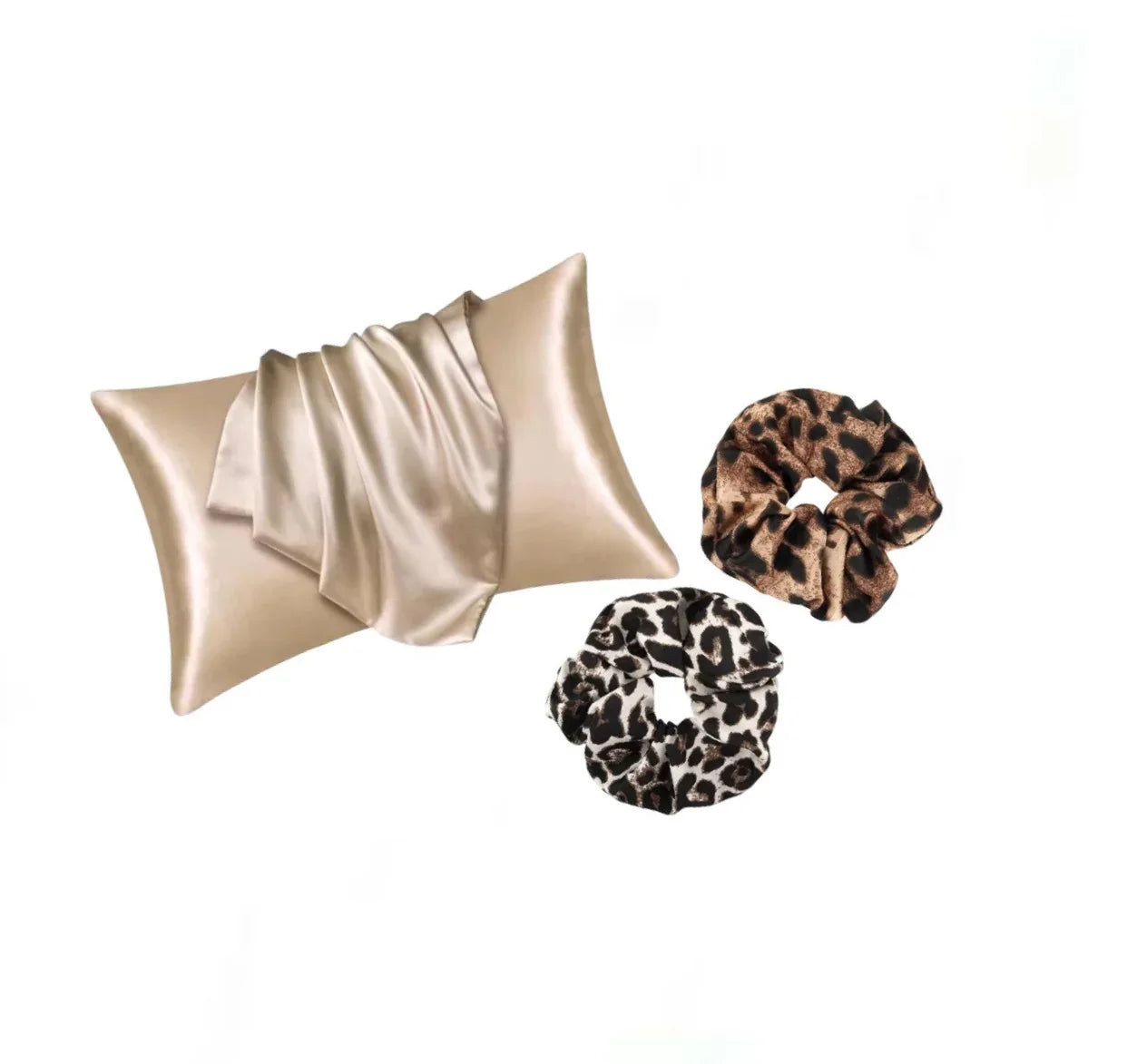 Für Haircare Girlie – Satin Scrunchies & Kissenbezug