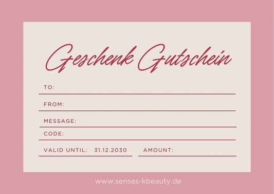 Geschenk-Gutschein – Das perfekte Geschenk für K-Beauty-Liebhaber! 🎁