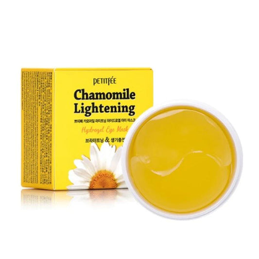 PETITFEE - Chamomile Lightening Hydrogel Eye Mask (60 Stk.) - Senses Korean Skincare