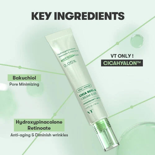 Vt Cosmetics Cica Reti-A Cream 0.05 Retinol Face Cream 30 ml