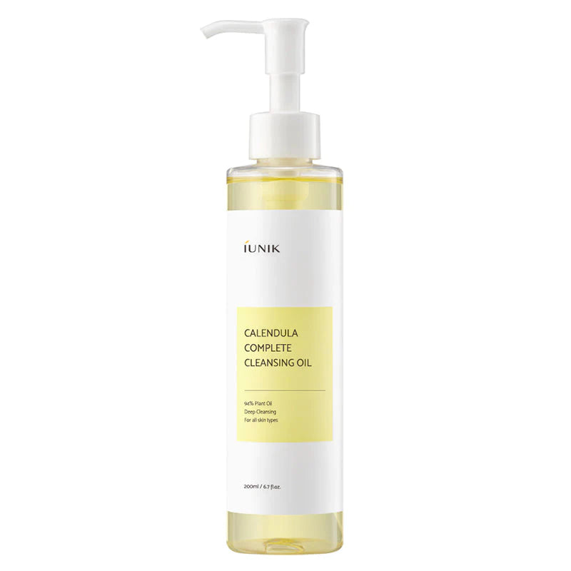 Успокаивающее гидрофильное масло с календулой iUnik Calendula Complete Cleansing Oil 200 мл