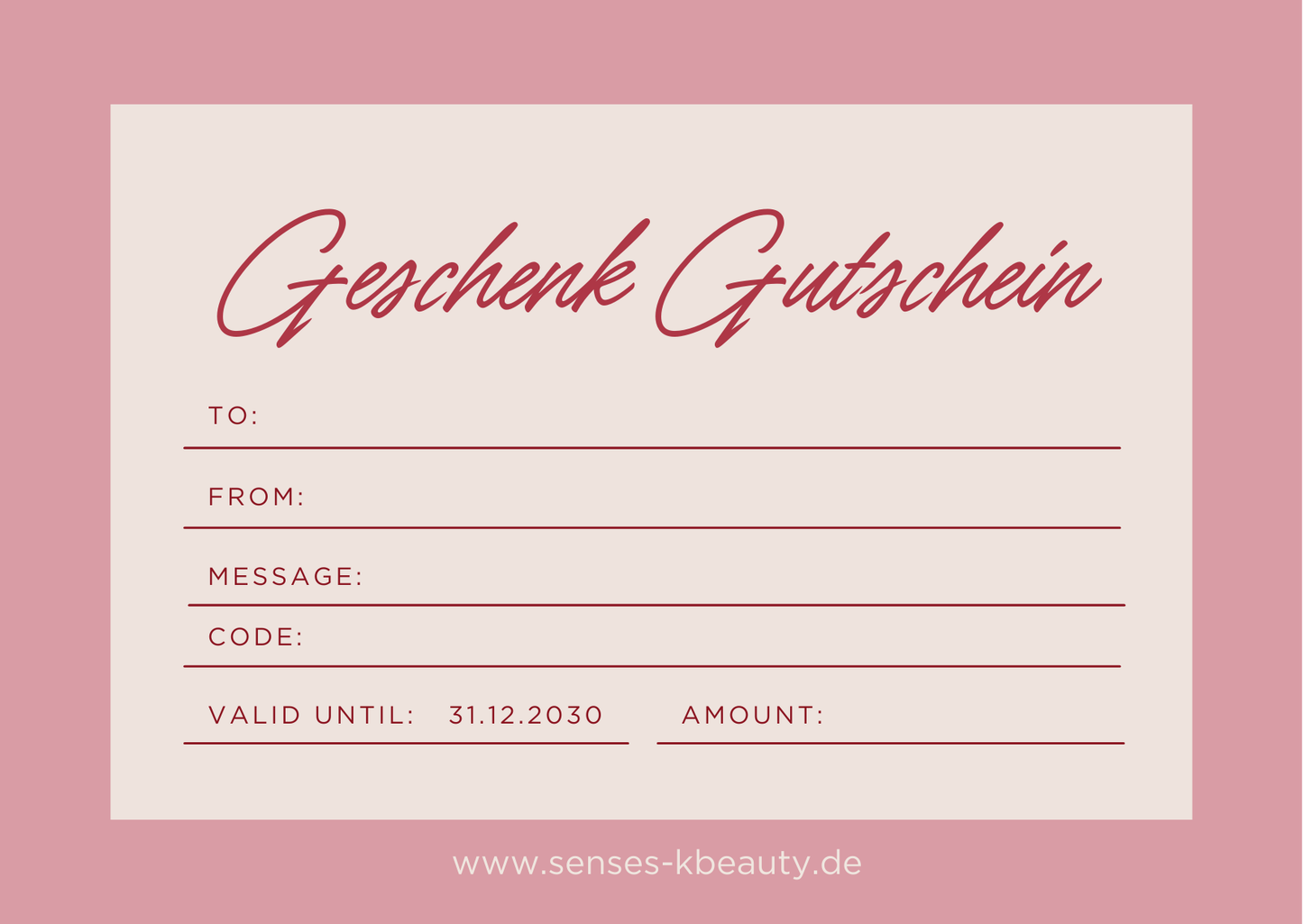 Geschenk-Gutschein – Das perfekte Geschenk für K-Beauty-Liebhaber! 🎁